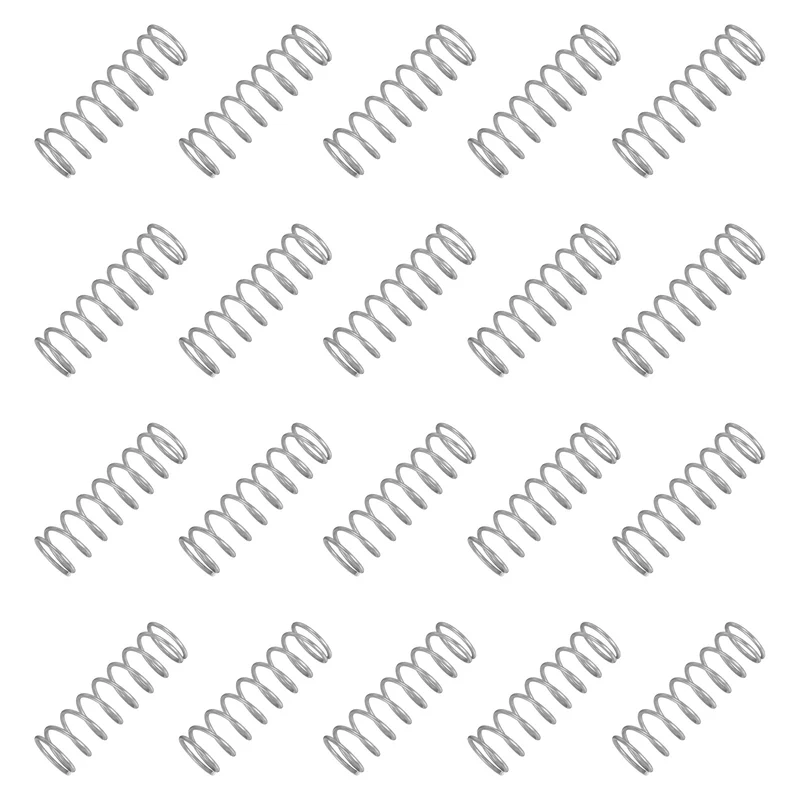 20Pcs Compression Spring 304 Stainless Steel, 1.2mm Wire, 14x45mm (ODxL)