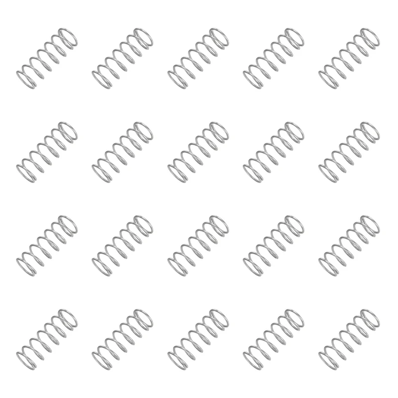 20Pcs Compression Spring 304 Stainless Steel, 1.2mm Wire, 14x35mm (ODxL)