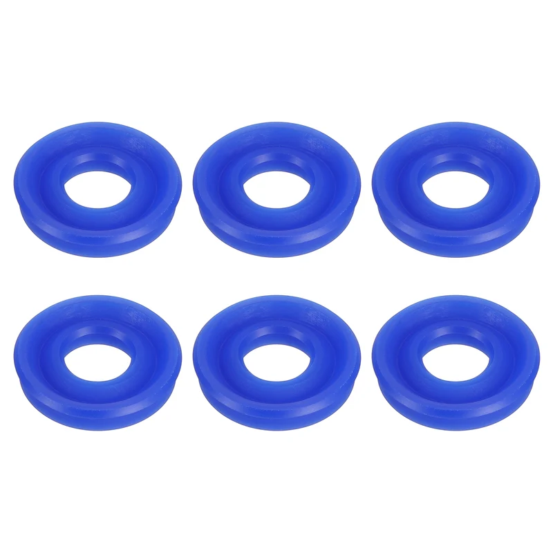 6 Pcs UN Radial Shaft Seal, 12mm ID x 25mm OD x 5mm Width TPU Oil Seal, Blue