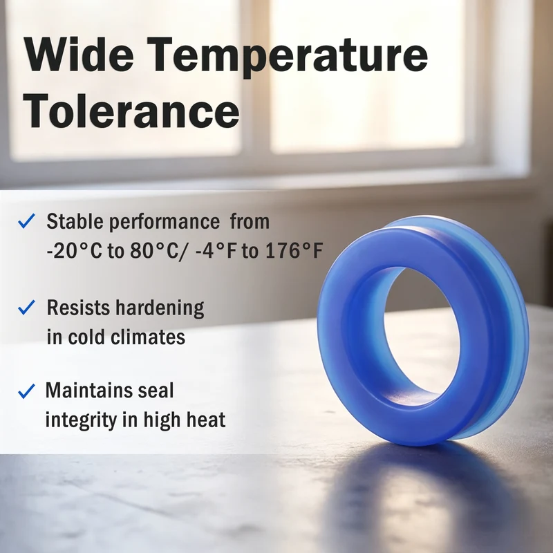 6 Pcs UN Radial Shaft Seal, 12mm ID x 22mm OD x 6mm Width TPU Oil Seal, Blue