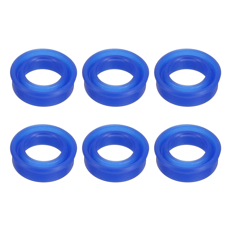 6 Pcs UN Radial Shaft Seal, 12mm ID x 18mm OD x 6mm Width TPU Oil Seal, Blue