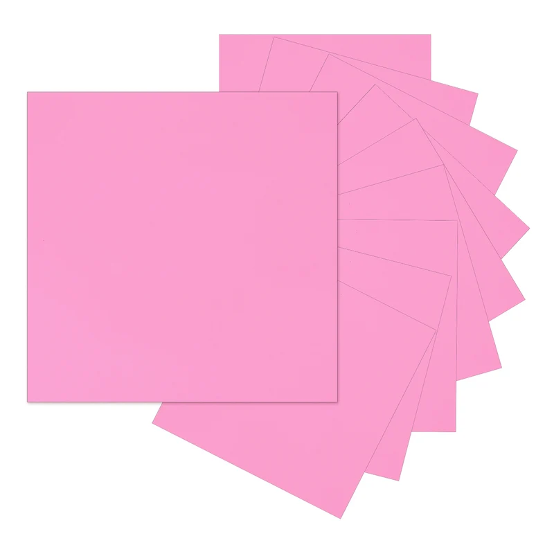 10Pcs Adhesive Vinyl Sheets Bundle,12”x12”Self Adhesive Vinyl, Pink