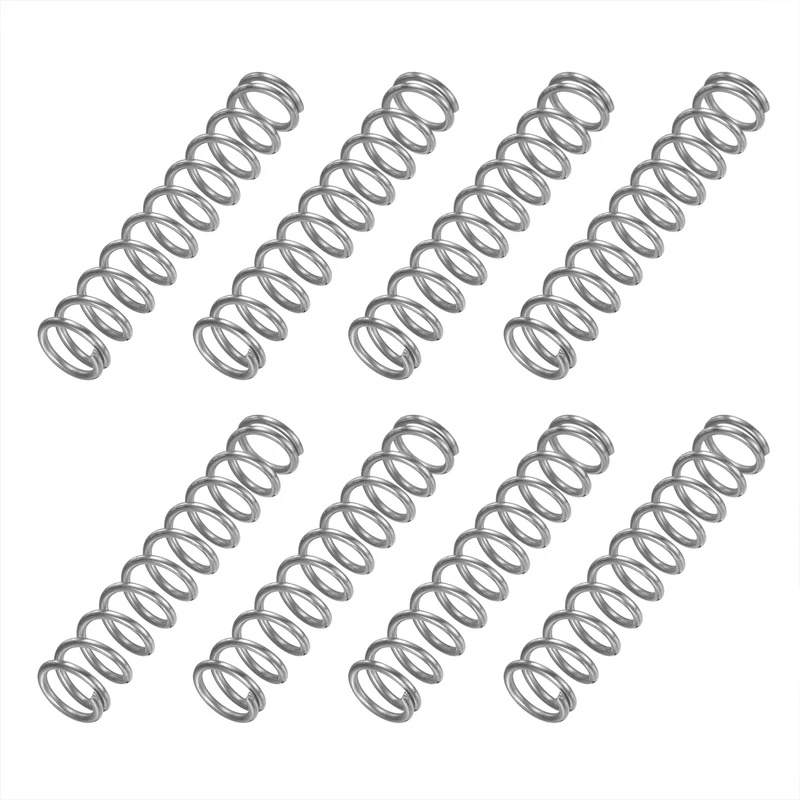 8Pcs SP 9730 Compression Spring 304 Stainless Steel, 0.080" GA, 5/8"x3"