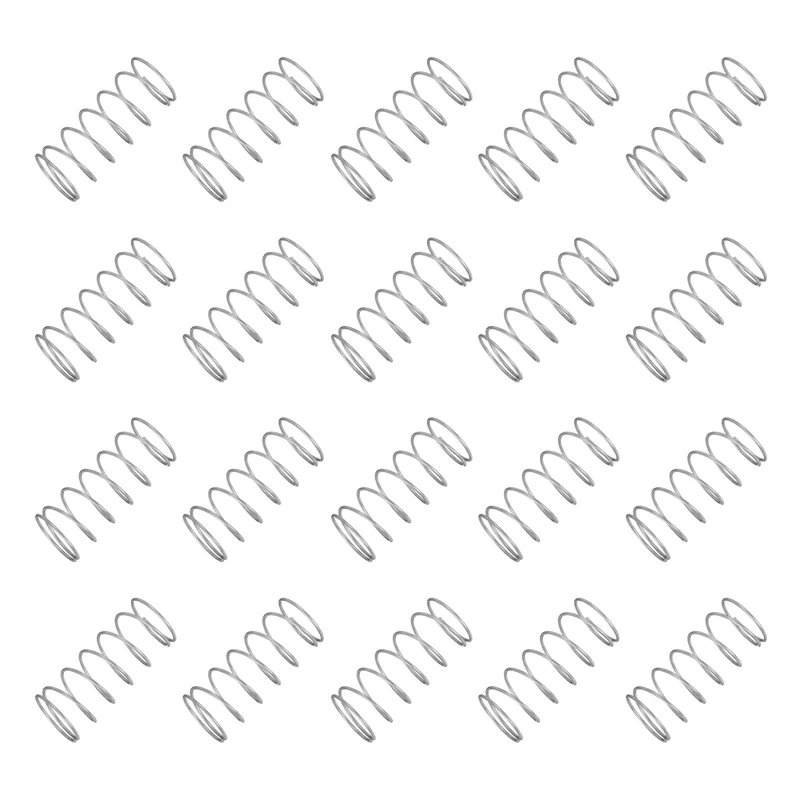20Pcs Compression Spring 304 Stainless Steel, 1.2mm Wire, 22x50mm (ODxL)