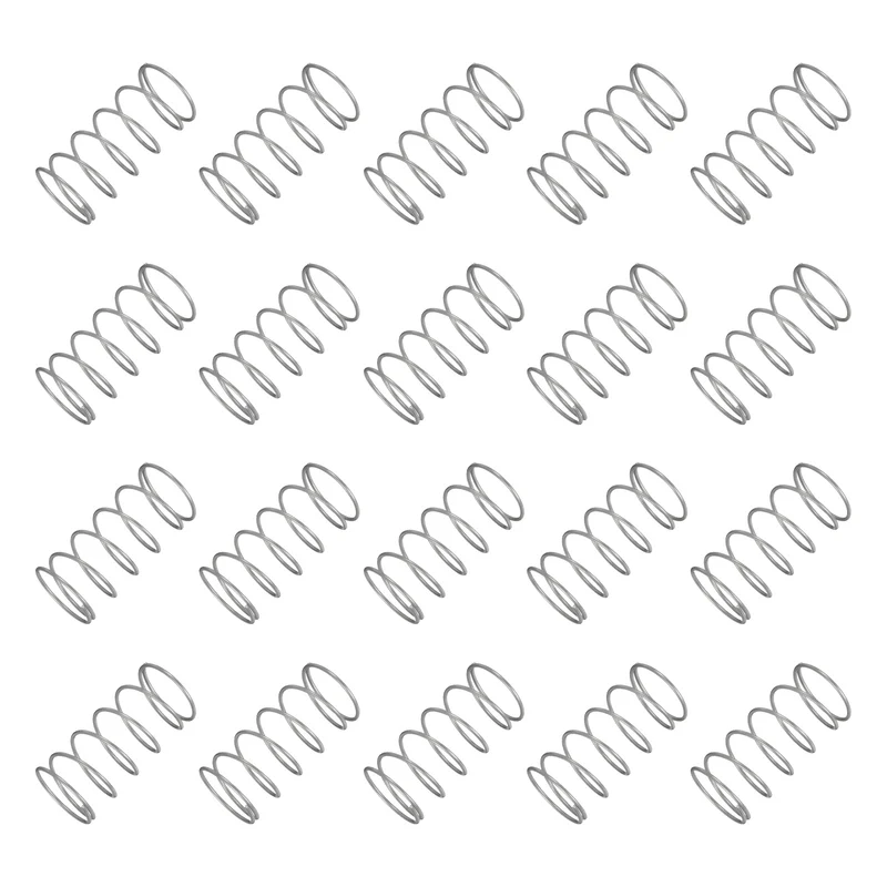 20Pcs Compression Spring 304 Stainless Steel, 1.2mm Wire, 22x45mm (ODxL)