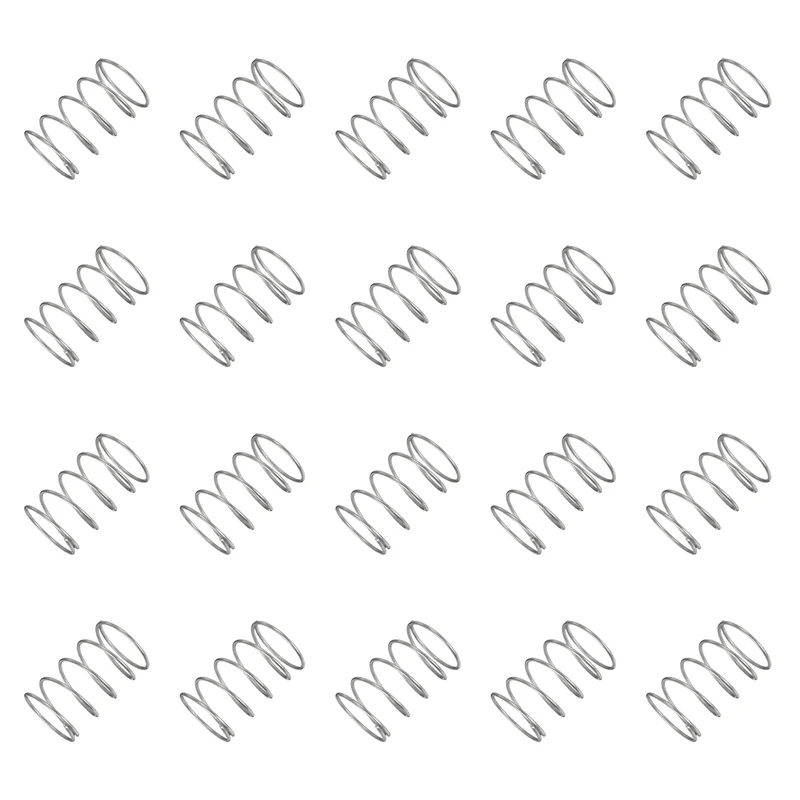 20Pcs Compression Spring 304 Stainless Steel, 1.2mm Wire, 22x35mm (ODxL)