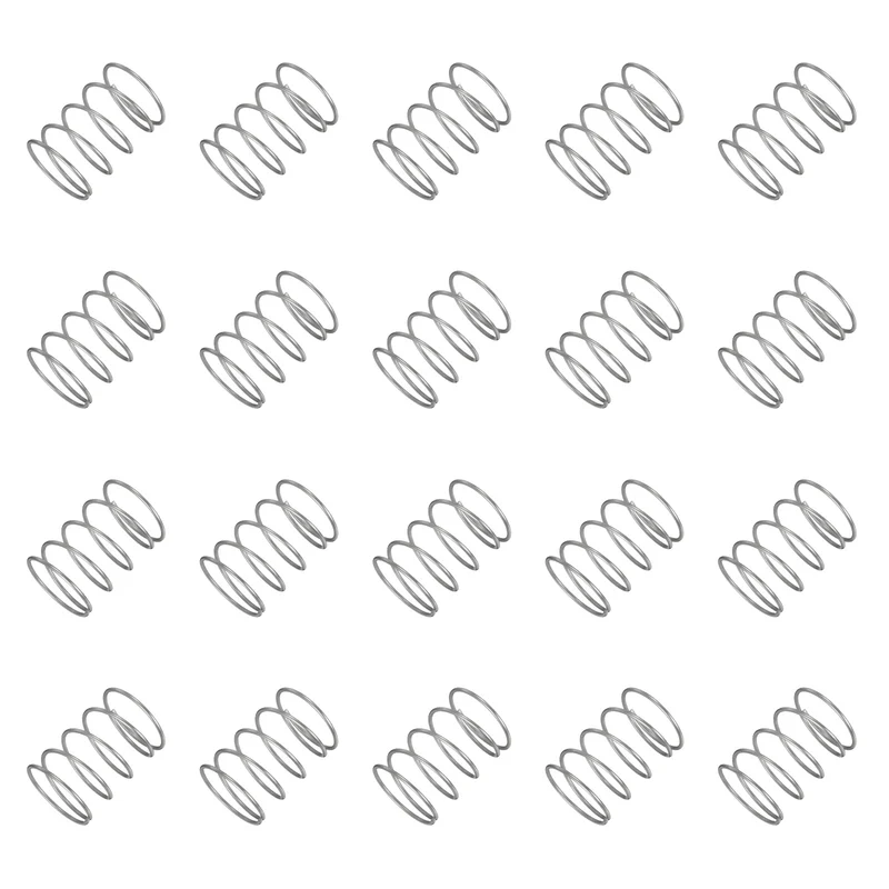 20Pcs Compression Spring 304 Stainless Steel, 1.2mm Wire, 22x30mm (ODxL)