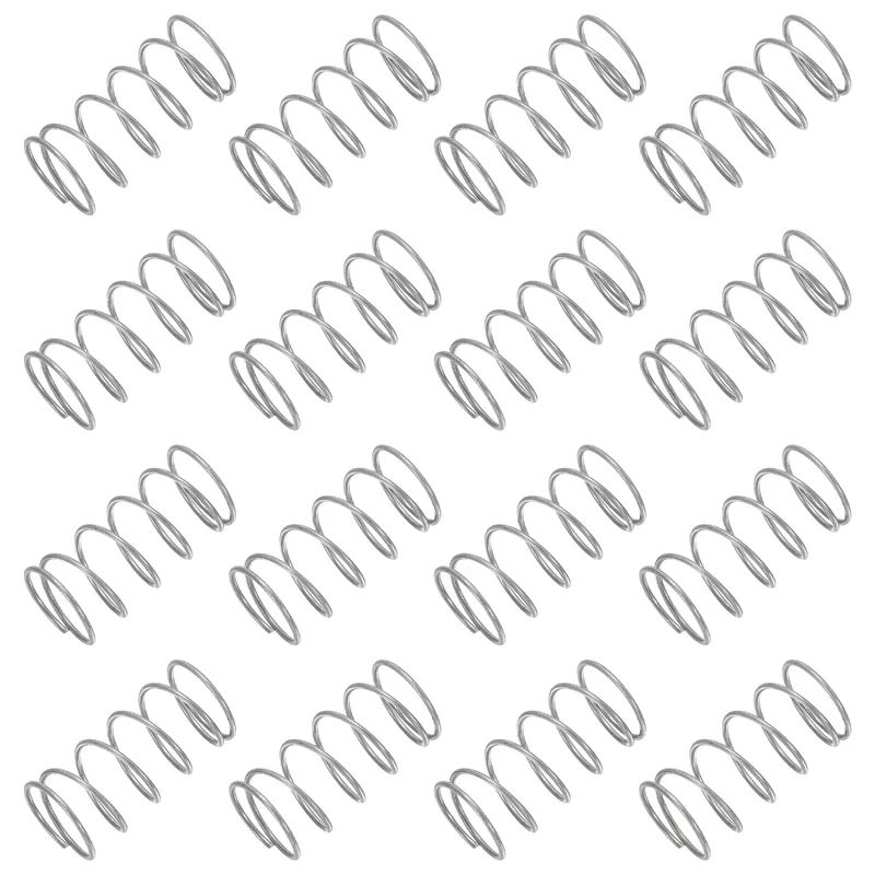 30Pcs Compression Spring 304 Stainless Steel, 1mm Wire, 15x30mm (ODxL)