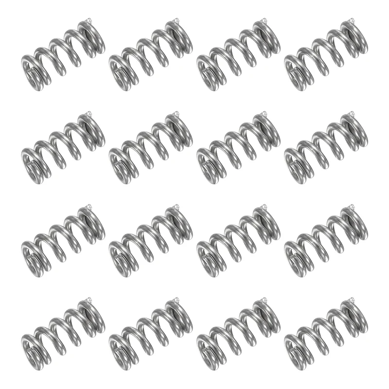 30Pcs Compression Spring 304 Stainless Steel, 1mm Wire, 5x10mm (ODxL)