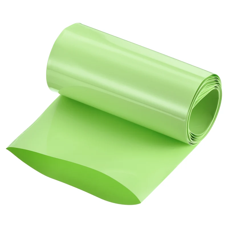 Battery Wrap, Heat Shrink Tubing, 103mm Flat Width 66mm ID, Fruit Green