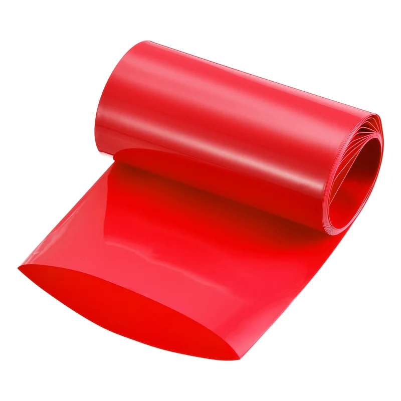 Battery Wrap, Heat Shrink Tubing, 103mm Flat Width 66mm ID, Red