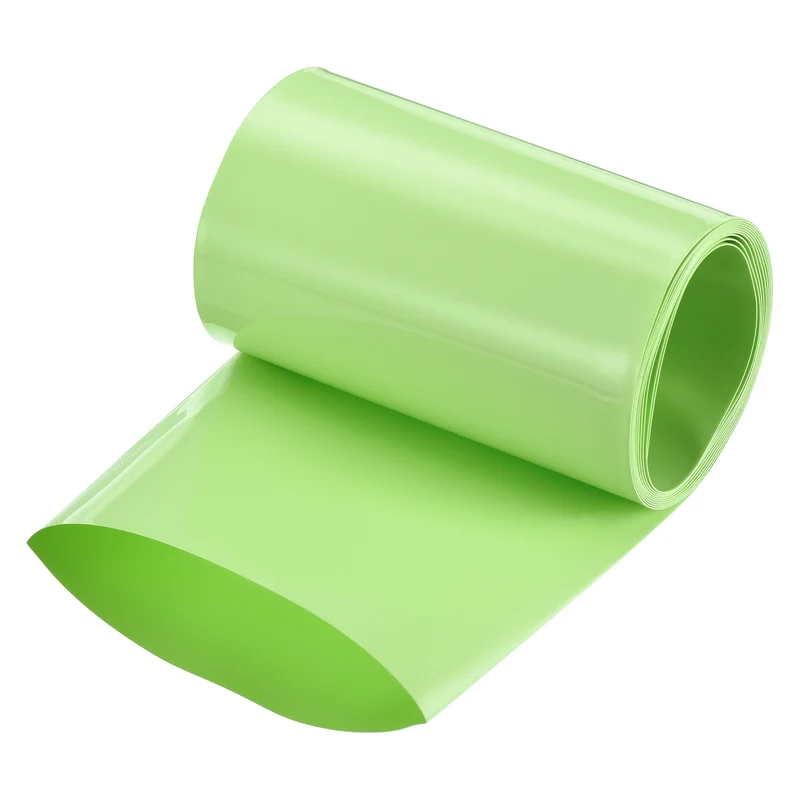 Battery Wrap, Heat Shrink Tubing, 90mm Flat Width 57mm ID, Fruit Green