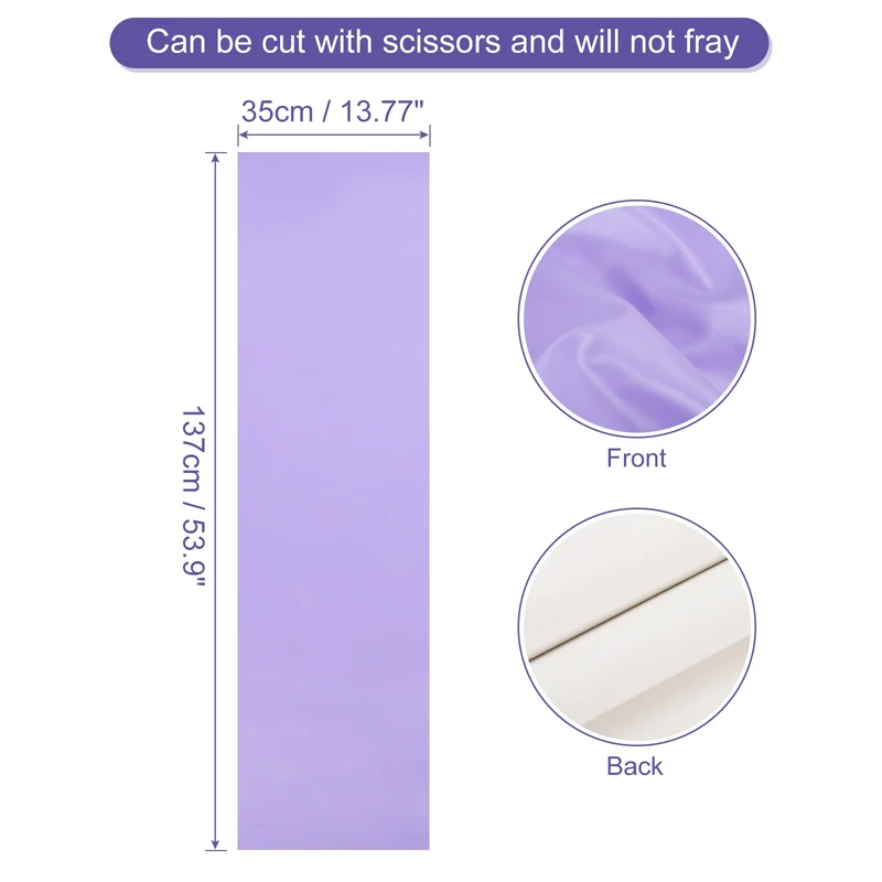 PU Faux Leather Fabric 0.4 Yards Synthetic Leather Material Light Purple