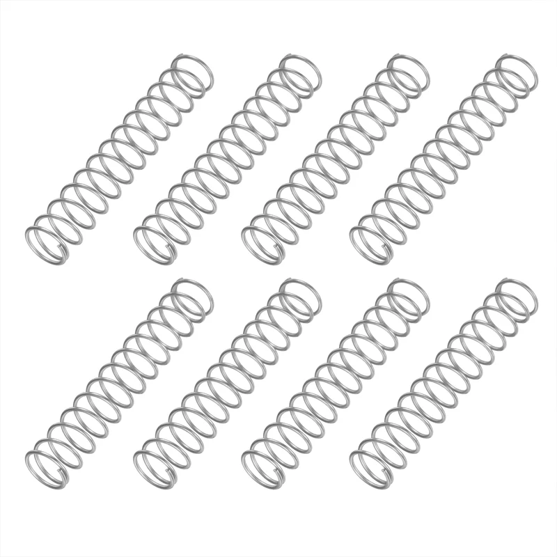 8Pcs SP 9712 Compression Spring 304 Stainless Steel, 0.051" GA, 9/16"x3"