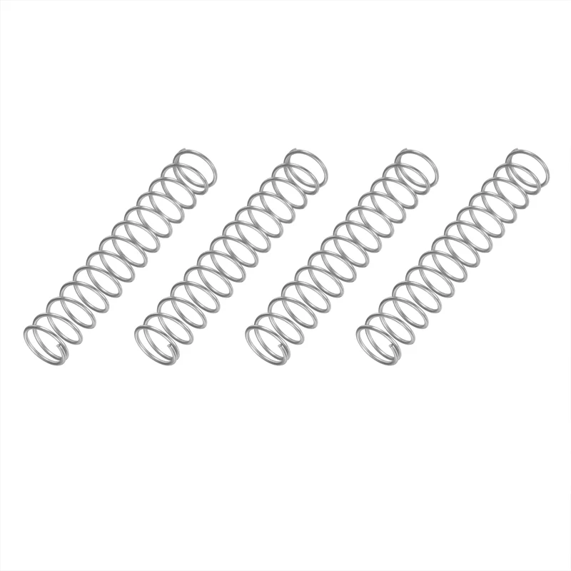 4Pcs SP 9712 Compression Spring 304 Stainless Steel, 0.051" GA, 9/16"x3"