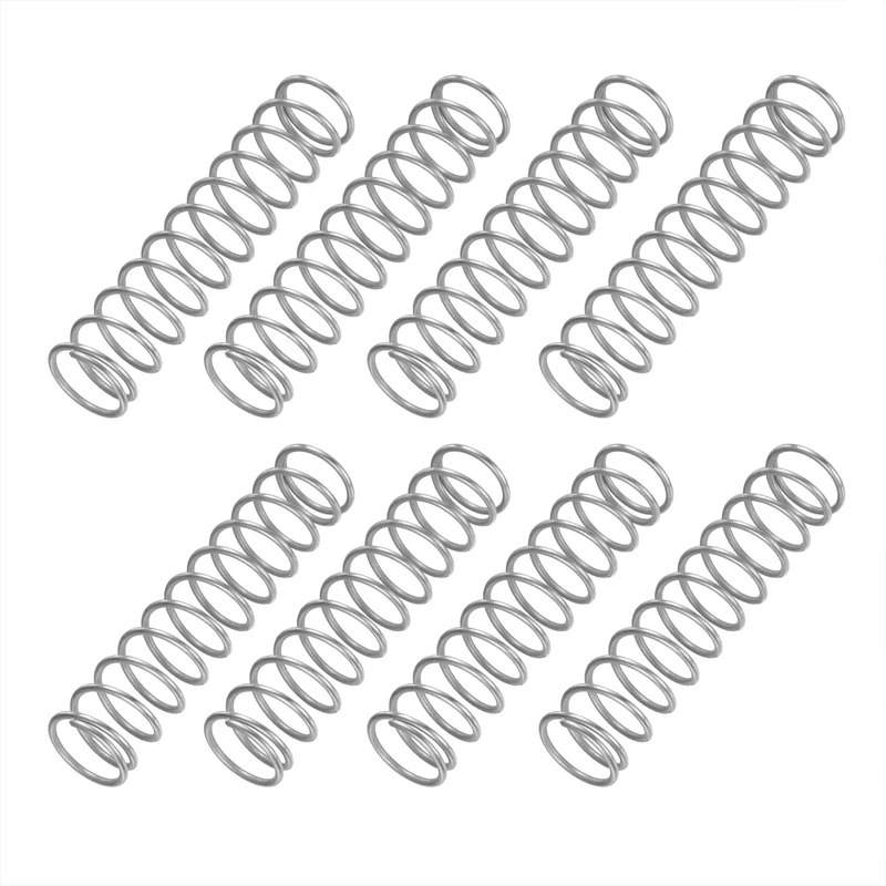 8Pcs SP 9713 Compression Spring 304 Stainless Steel, 0.080" GA, 7/8"x4"