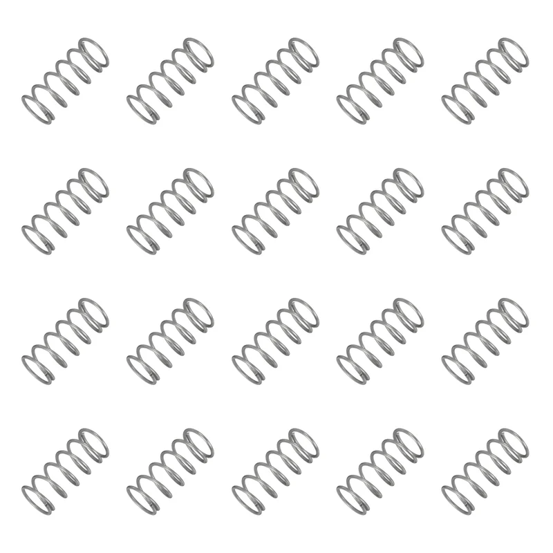 20Pcs Compression Spring 304 Stainless Steel, 1.2mm Wire, 14x30mm (ODxL)