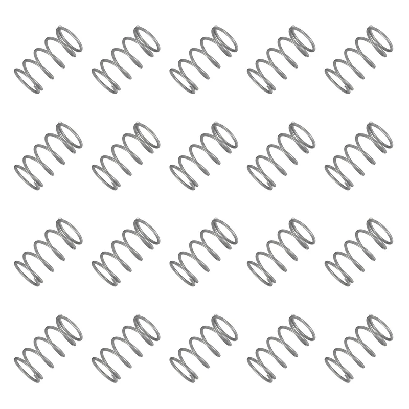 20Pcs Compression Spring 304 Stainless Steel, 1.2mm Wire, 14x25mm (ODxL)