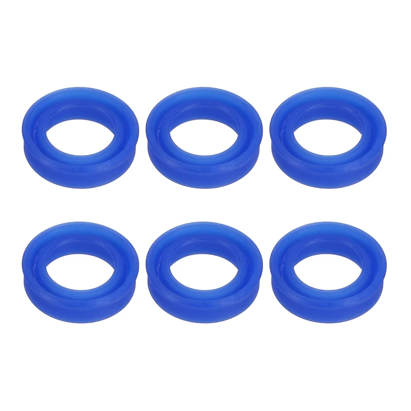 6 Pcs UN Radial Shaft Seal, 12mm ID x 18mm OD x 5mm Width TPU Oil Seal, Blue