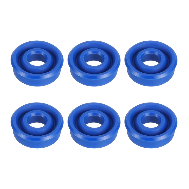 6 Pcs UN Radial Shaft Seal, 8mm ID x 18mm OD x 6mm Width TPU Oil Seal, Blue