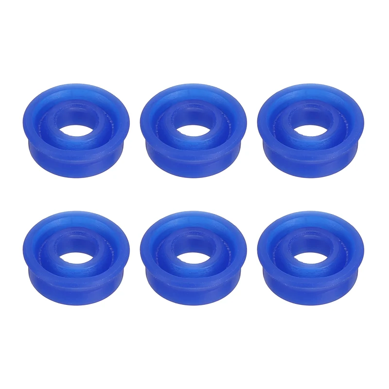 6 Pcs UN Radial Shaft Seal, 8mm ID x 16mm OD x 6mm Width TPU Oil Seal, Blue