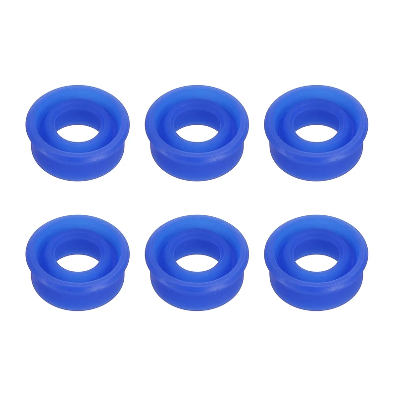 6 Pcs UN Radial Shaft Seal, 8mm ID x 14mm OD x 6mm Width TPU Oil Seal, Blue