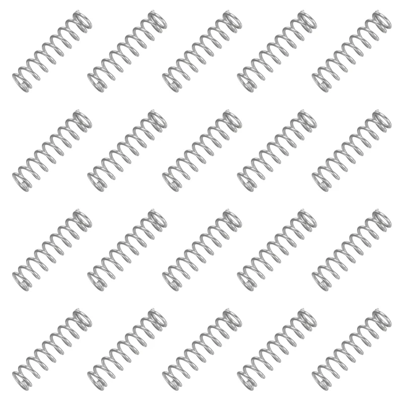 20Pcs Compression Spring 304 Stainless Steel, 1.2mm Wire, 9x35mm (ODxL)