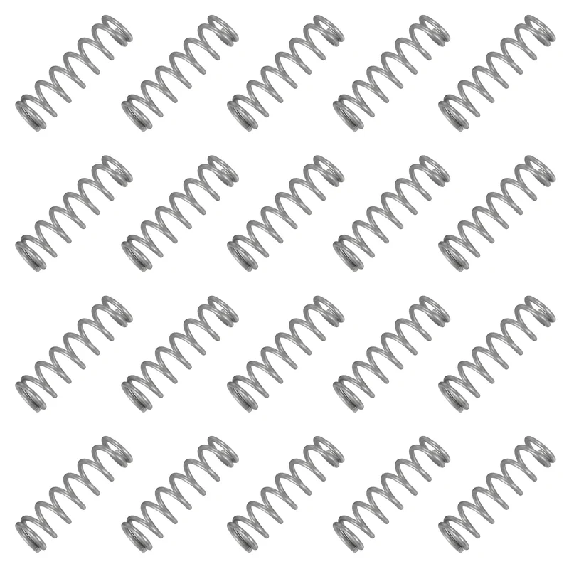 20Pcs Compression Spring 304 Stainless Steel, 1.2mm Wire, 9x30mm (ODxL)