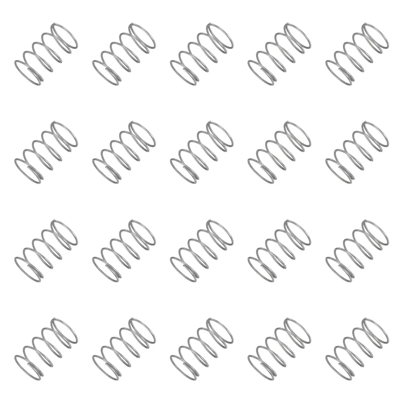 20Pcs Compression Spring 304 Stainless Steel, 1.2mm Wire, 20x30mm (ODxL)