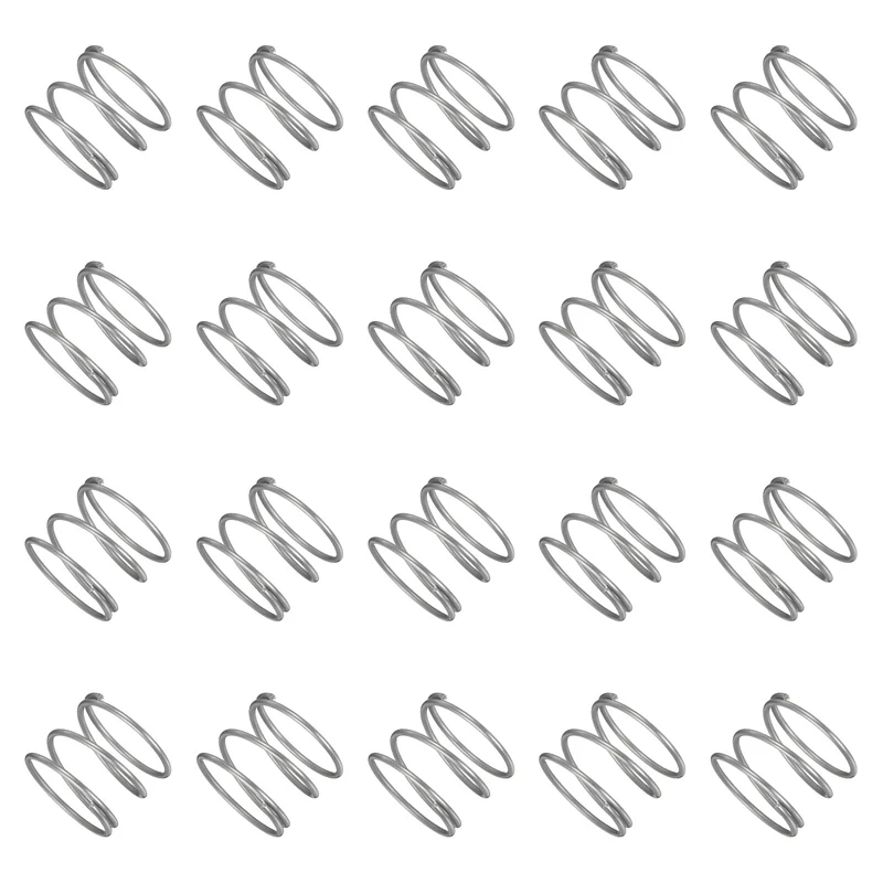 20Pcs Compression Spring 304 Stainless Steel, 1.2mm Wire, 20x15mm (ODxL)