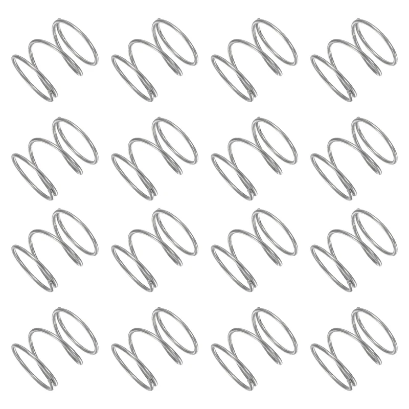 30Pcs Compression Spring 304 Stainless Steel, 1mm Wire, 15x15mm (ODxL)