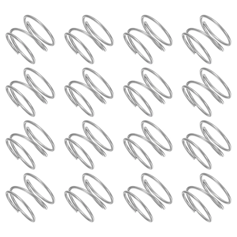30Pcs Compression Spring 304 Stainless Steel, 1mm Wire, 15x10mm (ODxL)