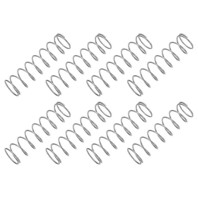 30Pcs Compression Spring 304 Stainless Steel, 1mm Wire, 14x50mm (ODxL)