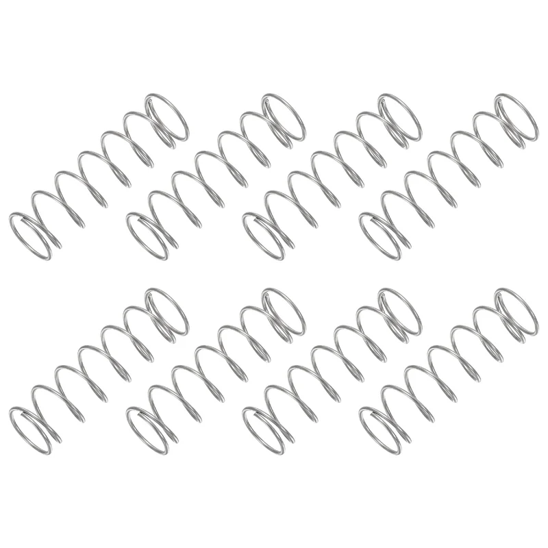 30Pcs Compression Spring 304 Stainless Steel, 1mm Wire, 14x45mm (ODxL)