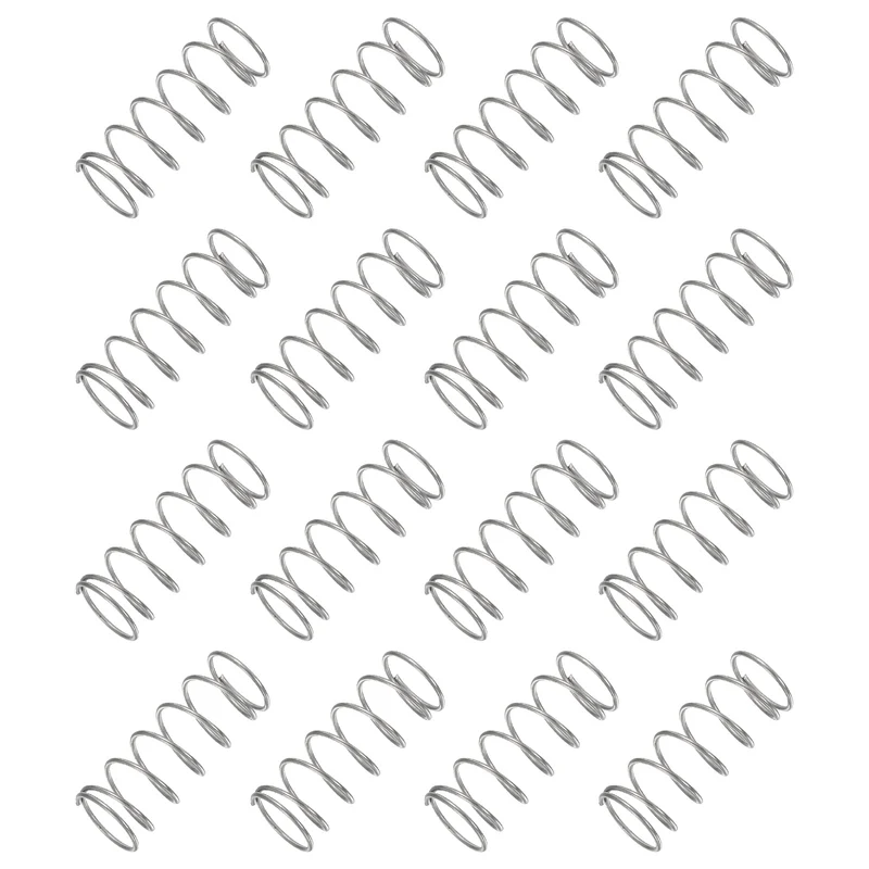 30Pcs Compression Spring 304 Stainless Steel, 1mm Wire, 14x35mm (ODxL)