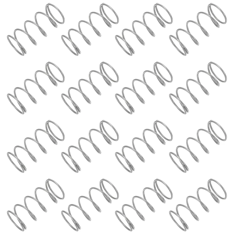 30Pcs Compression Spring 304 Stainless Steel, 1mm Wire, 14x30mm (ODxL)