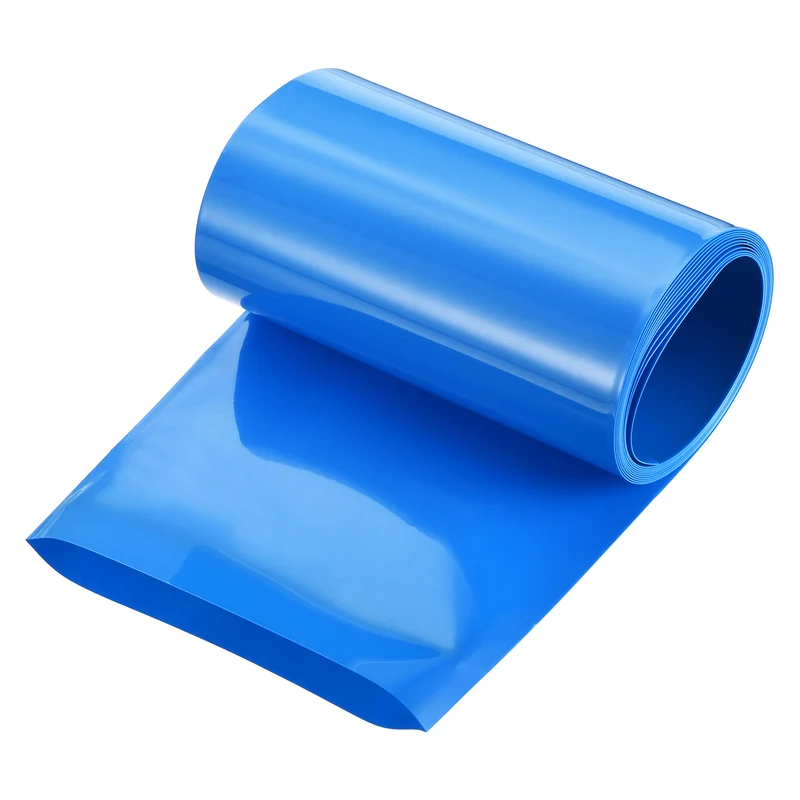 Battery Wrap, Heat Shrink Tubing, 90mm Flat Width 57mm ID, Blue