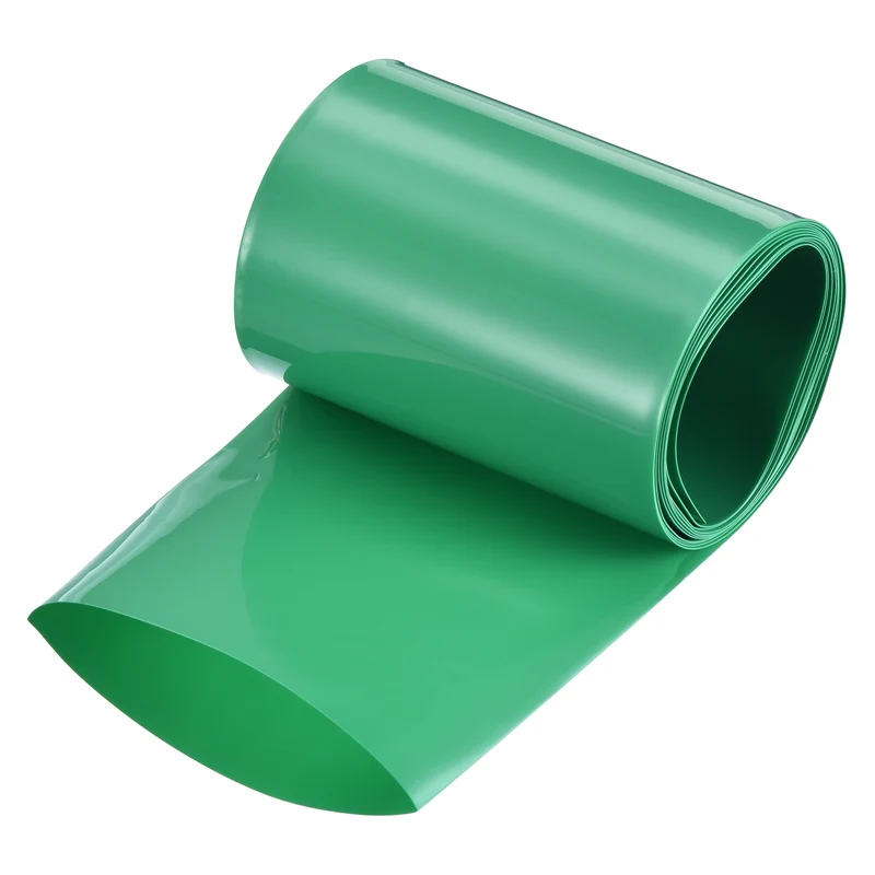 Battery Wrap, Heat Shrink Tubing, 75mm Flat Width 48mm ID, Green