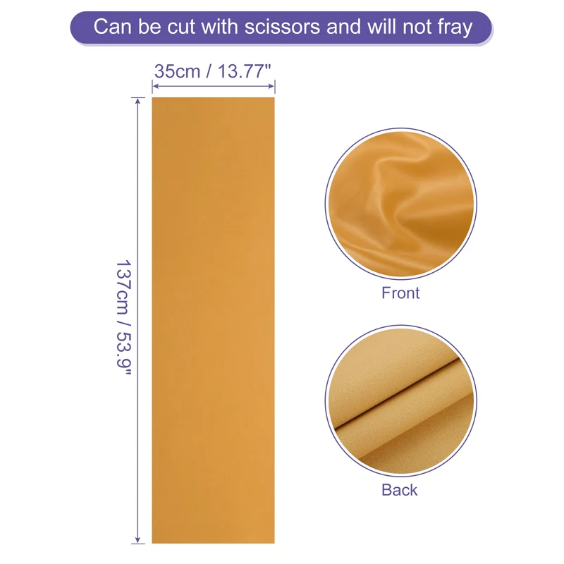PU Faux Leather Fabric 0.4 Yards Synthetic Leather Material, Light Brown