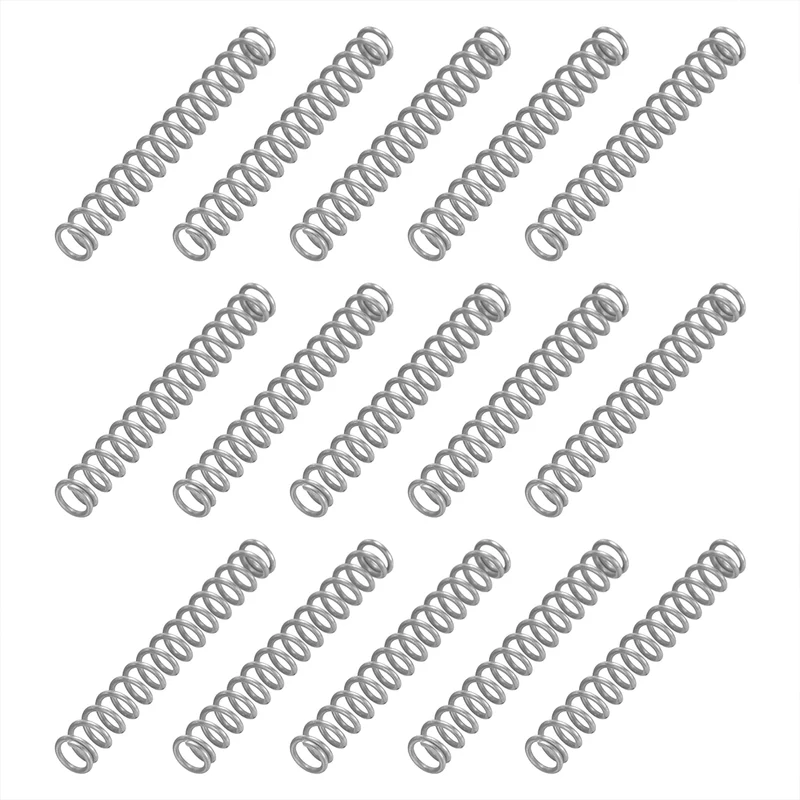 20Pcs SP 9716 Compression Spring 304 Stainless Steel, 0.028" GA, 3/16"x1-3/8"