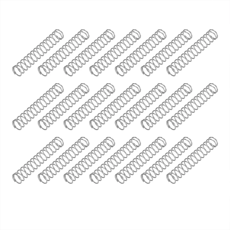 50Pcs SP 9718 Compression Spring 304 Stainless Steel, 0.025" GA, 1/4"x1-3/8"