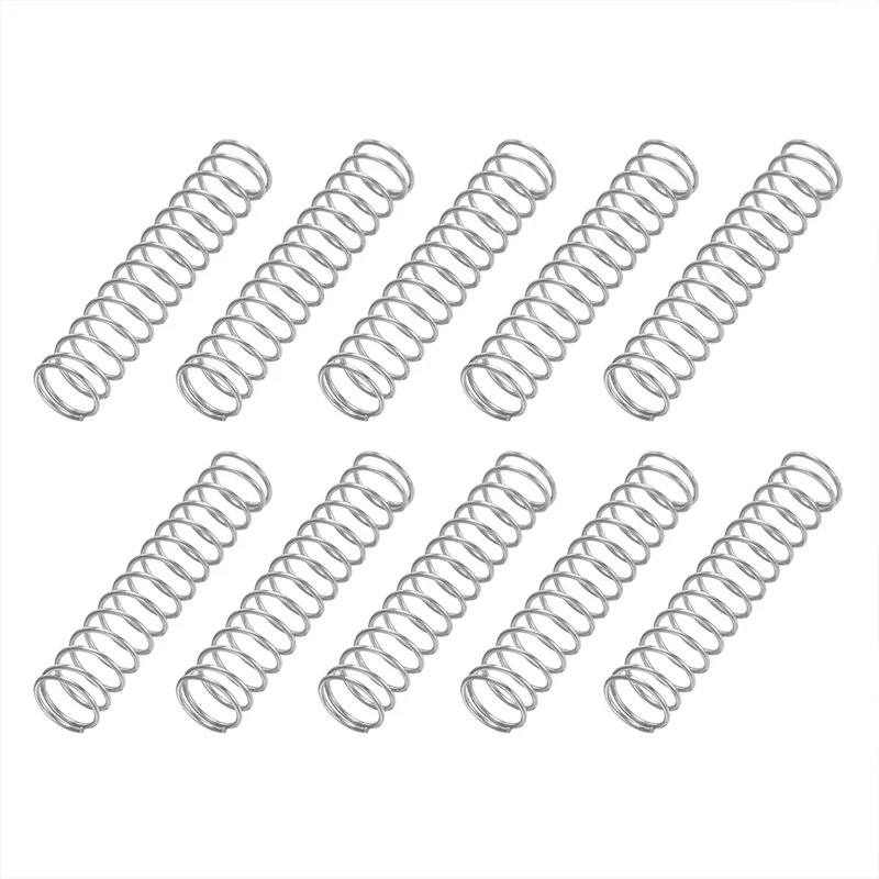 20Pcs SP 9719 Compression Spring 304 Stainless Steel, 0.025" GA, 9/32"x1-3/8"