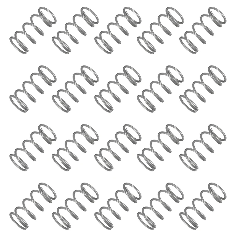 20Pcs Compression Spring 304 Stainless Steel, 1.2mm Wire, 13x25mm (ODxL)