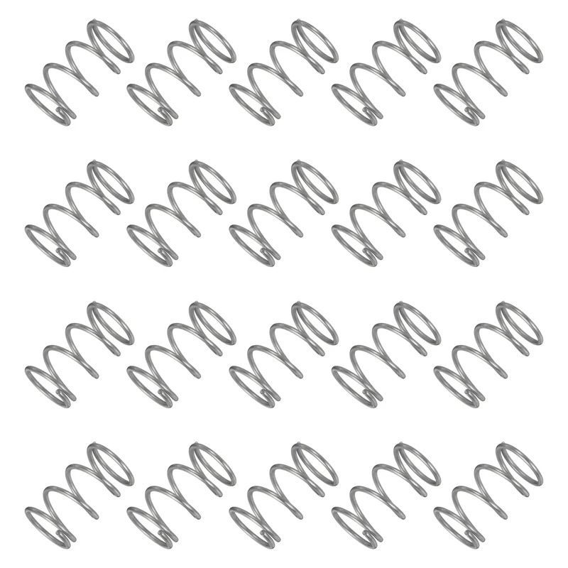20Pcs Compression Spring 304 Stainless Steel, 1.2mm Wire, 13x20mm (ODxL)