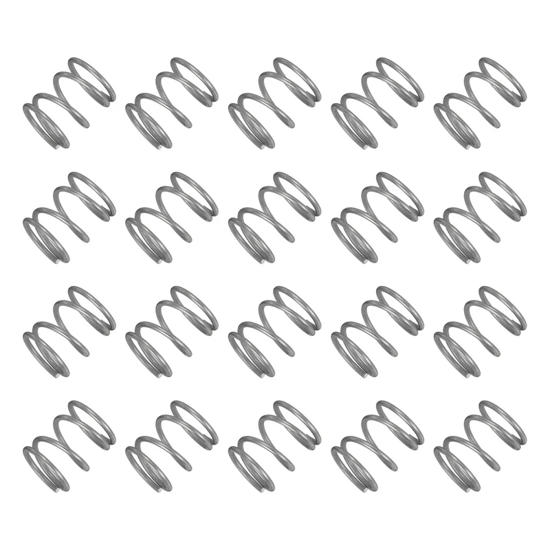 20Pcs Compression Spring 304 Stainless Steel, 1.2mm Wire, 13x15mm (ODxL)