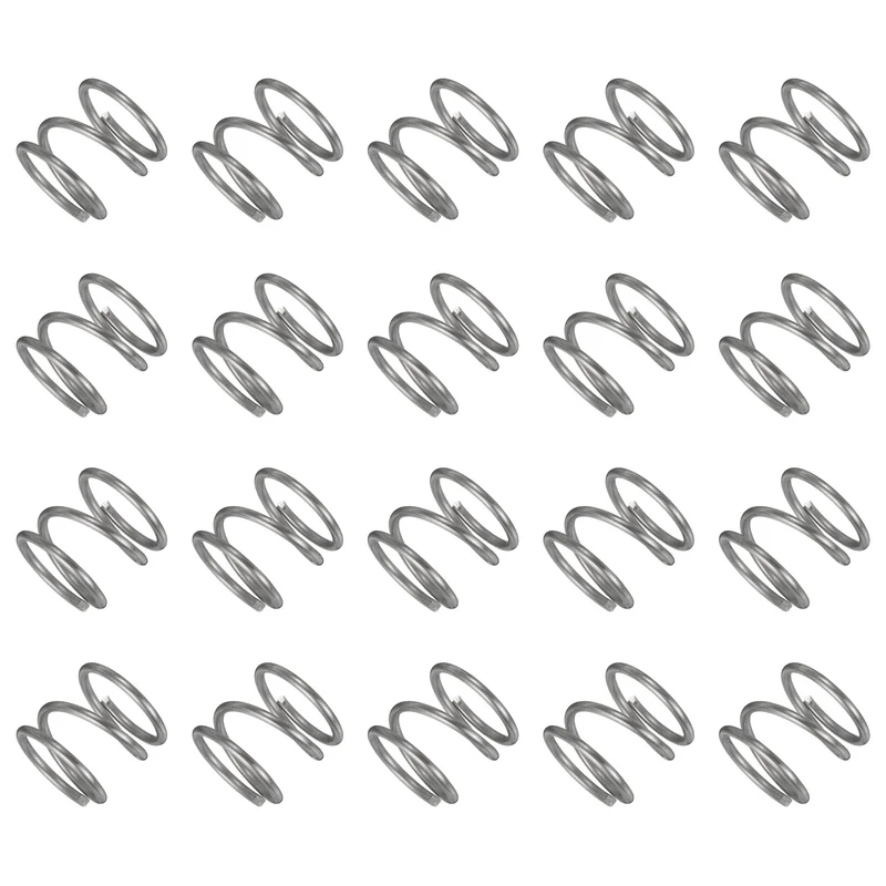 20Pcs Compression Spring 304 Stainless Steel, 1.2mm Wire, 13x10mm (ODxL)