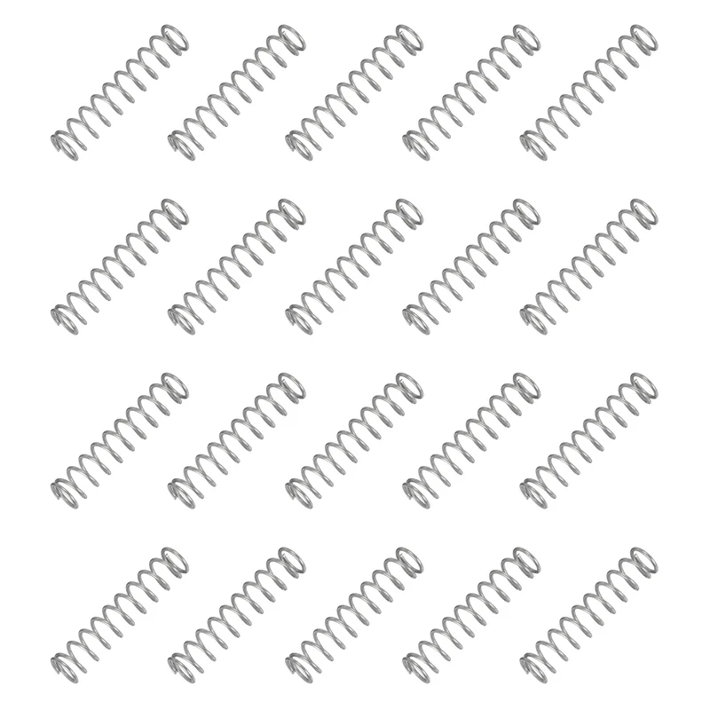 20Pcs Compression Spring 304 Stainless Steel, 1.2mm Wire, 11x50mm (ODxL)