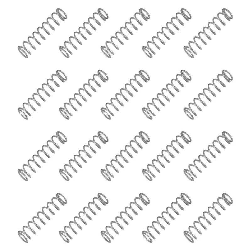 20Pcs Compression Spring 304 Stainless Steel, 1.2mm Wire, 11x45mm (ODxL)