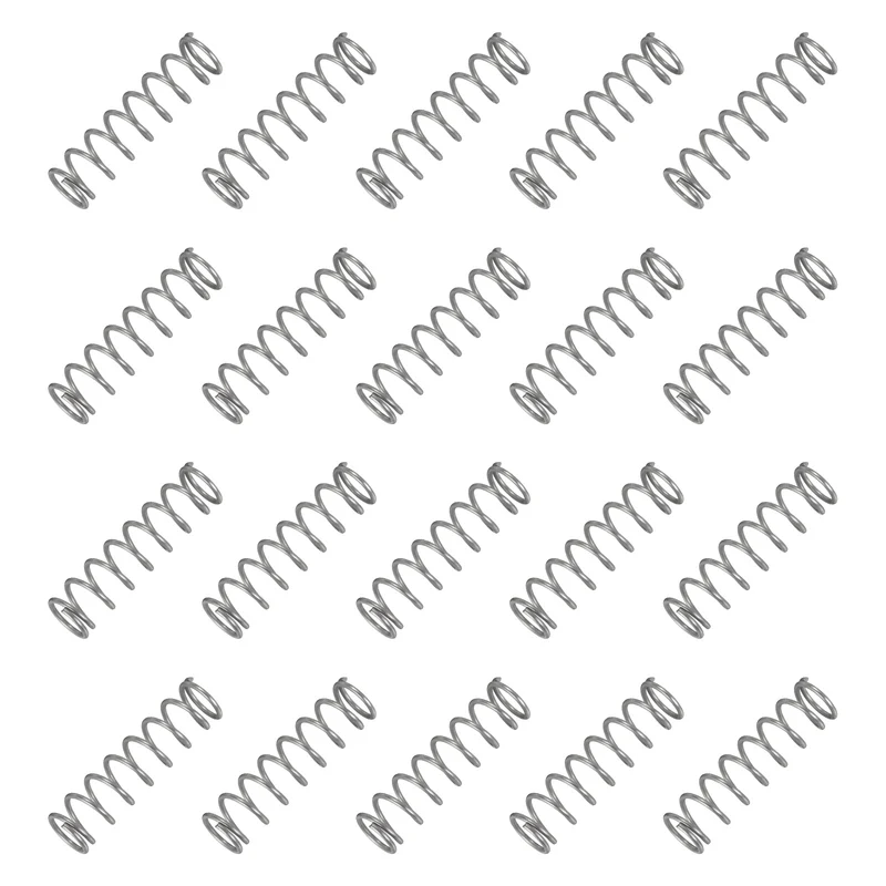 20Pcs Compression Spring 304 Stainless Steel, 1.2mm Wire, 11x40mm (ODxL)