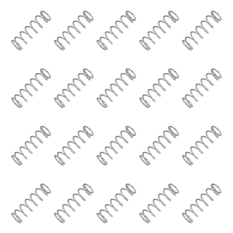 20Pcs Compression Spring 304 Stainless Steel, 1.2mm Wire, 11x35mm (ODxL)